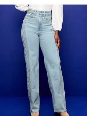 Old Navy Curvy Extra High-Waisted Scalloped Wide-Leg Jeans